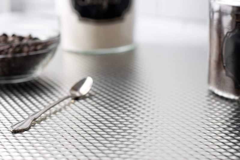 Range Kleen Heat Resistant, Non-Slip, Metal Counter/Table Protector Mat, Large - 14" x 17" - 2 Pack - Silver - Image 3